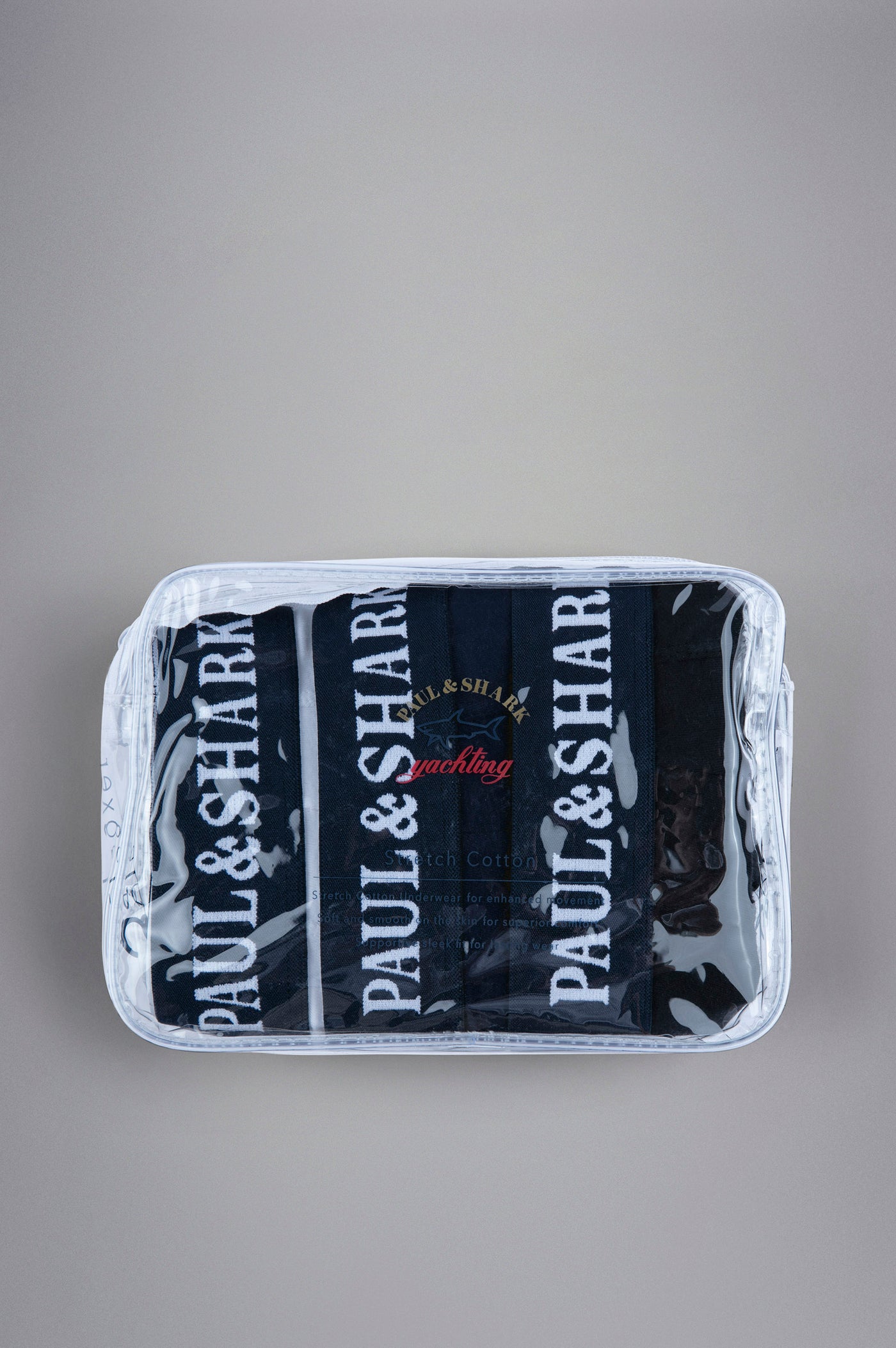 Paul & Shark Ελαστικά Βαμβακερά Μποξεράκια σε Πακέτο των 3 | Σκούρο Μπλε/Μαύρο/Λευκό