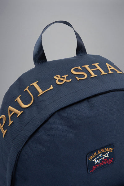 Paul & Shark Τσάντα Πλάτης με 3D Κέντημα | Σκούρο Μπλε