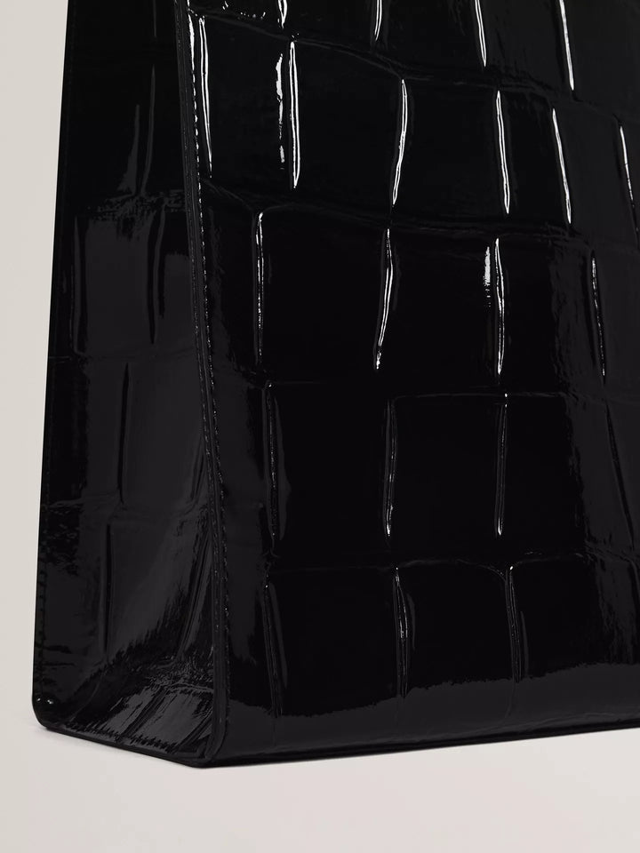 Ted Baker Vannda Croc Effect Large Icon Bag | Black