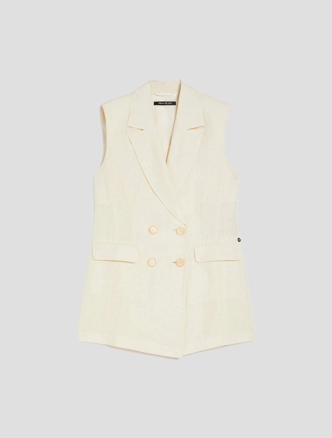 PennyBlack Viscose Waistcoat | Ivory