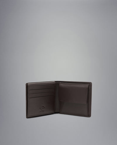 Paul & Shark Δερμάτινο Bi-Fold Πορτοφόλι με Τσέπη Νομισμάτων | Καφέ