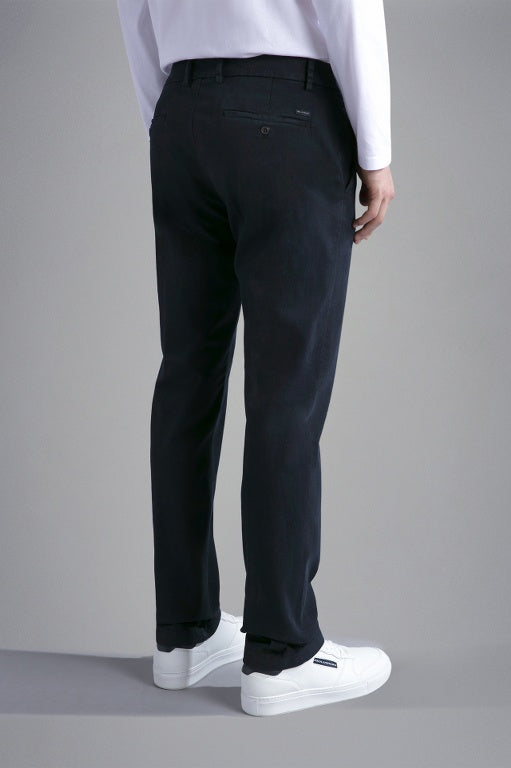 Paul & Shark Tencel Βαμβακερό Regular fit Παντελόνι | Σκούρο Μπλε