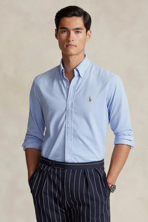 Πουκάμισο Ralph Lauren Custom Fit Stretch Oxford | Μπλε