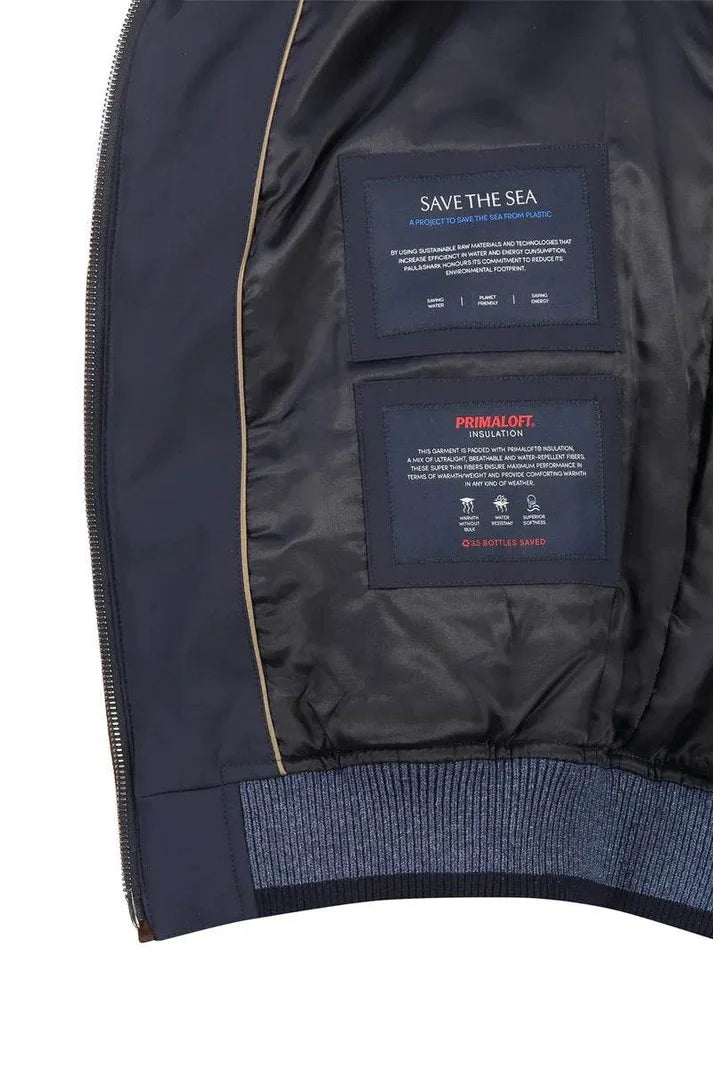 Paul &amp; Shark Typhoon RE 4X4 Stretch Blouson with Suede Details | Blue