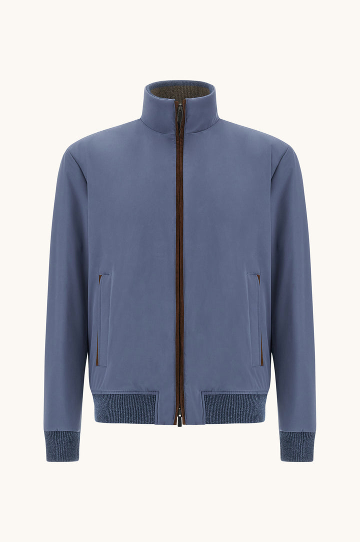 Paul &amp; Shark Typhoon RE 4X4 Stretch Blouson with Suede Details | Blue