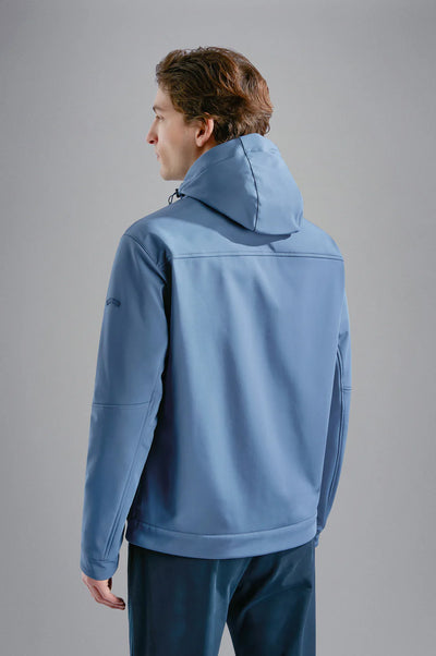 Paul & Shark Re-shark shell Save the Sea Jacket with Moon Badge | Blue