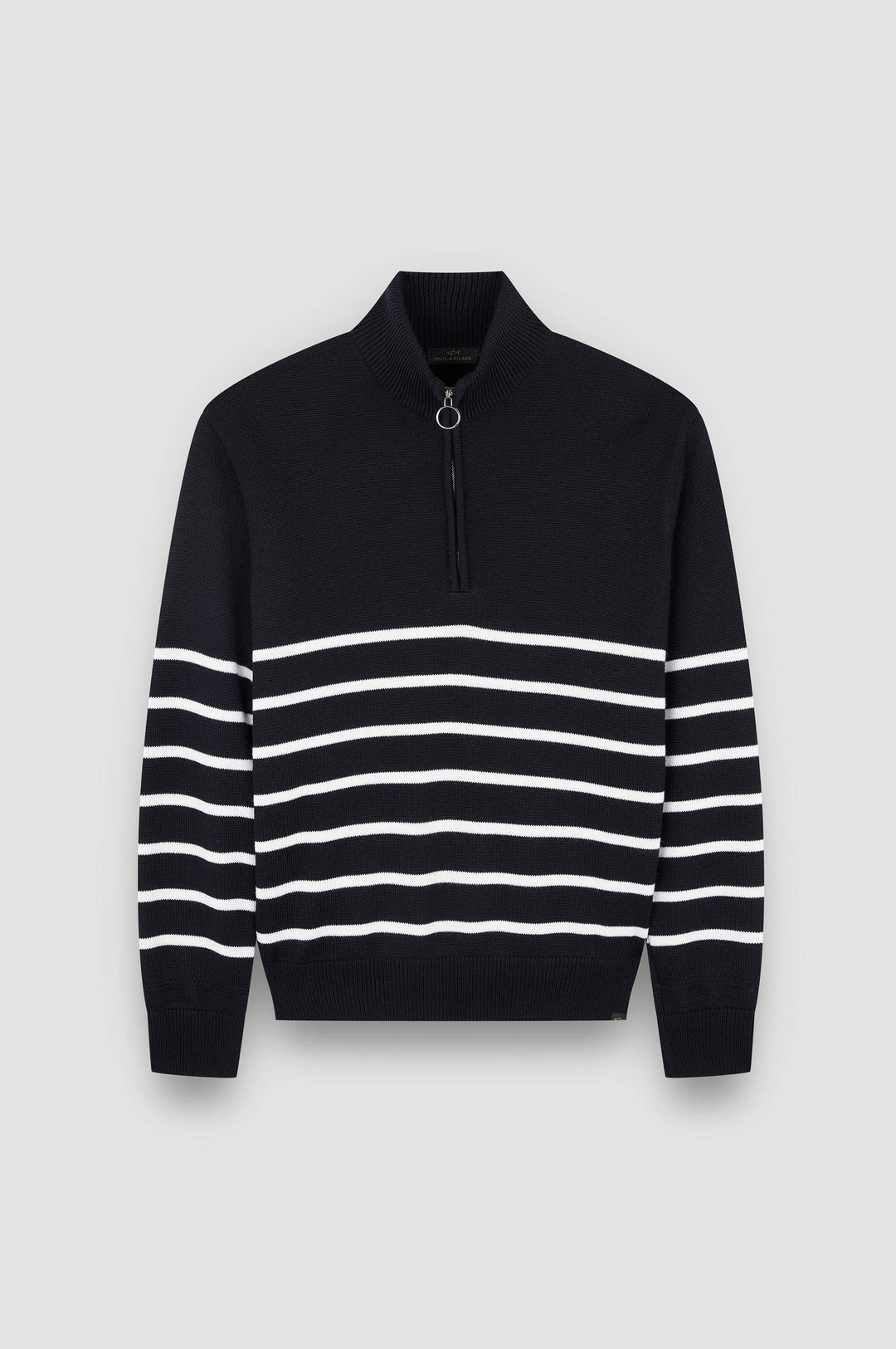 Paul &amp; Shark Tech Wool Half Zip Sweater | Navy/White