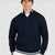 Paul & Shark Soft Cool Touch Wool Half Zip Sweater | Navy