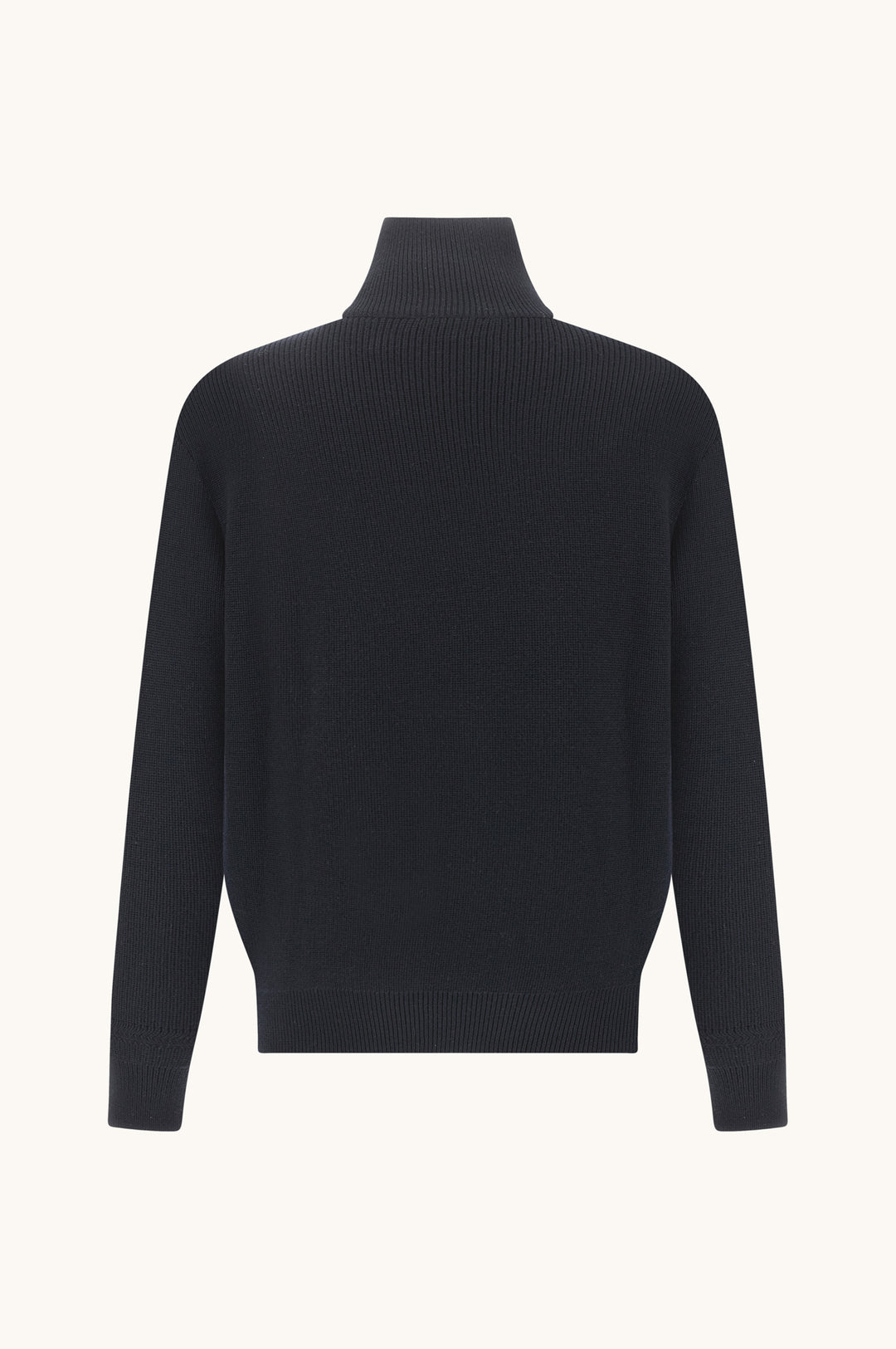 Paul &amp; Shark Tech Wool Half Zip Shark Tag Sweater | Navy