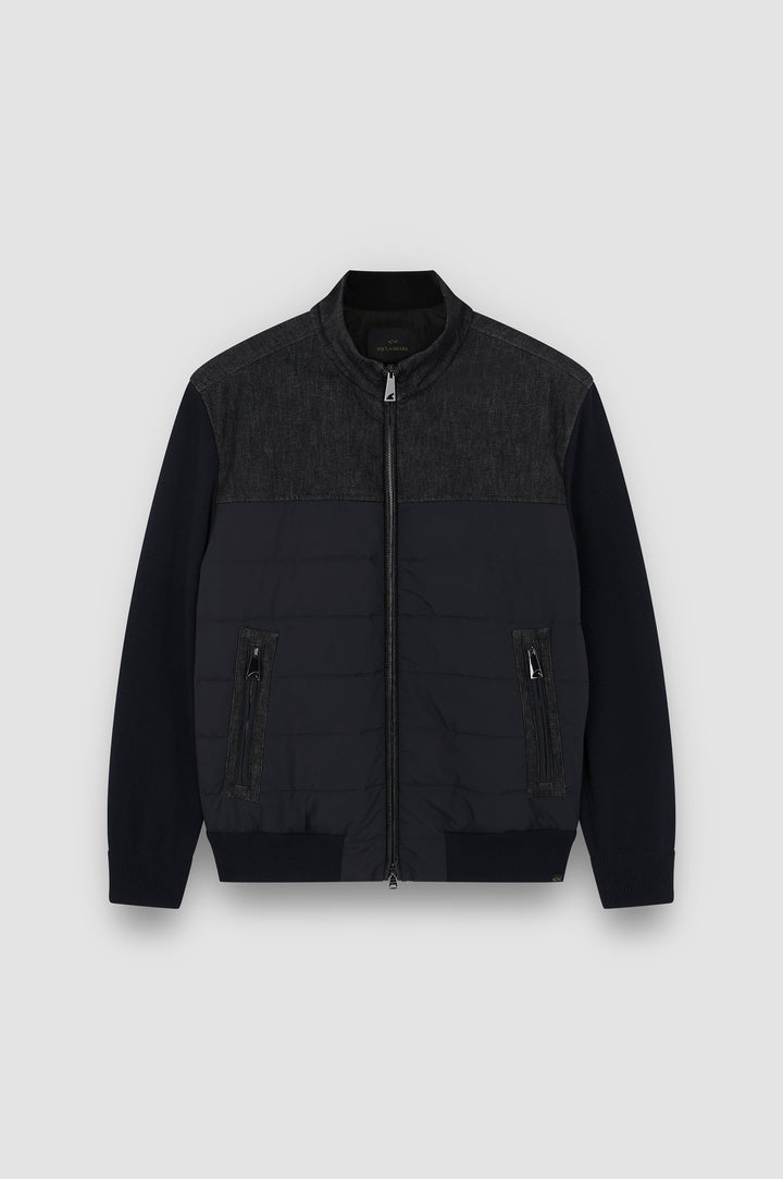 Paul & Shark Denim Details Cool Touch Wool Jacket | Navy