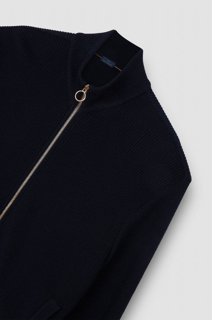 Paul & Shark Tech Wool Cardigan | Navy