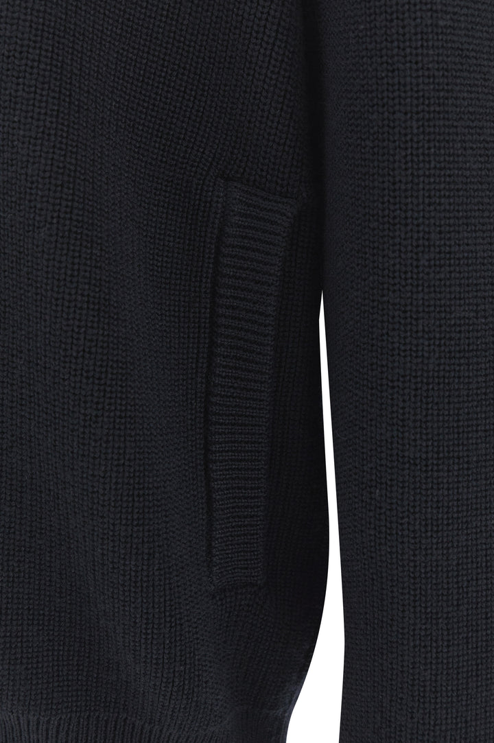 Paul &amp; Shark Zip-up Cardigan in Tech Wool | Navy