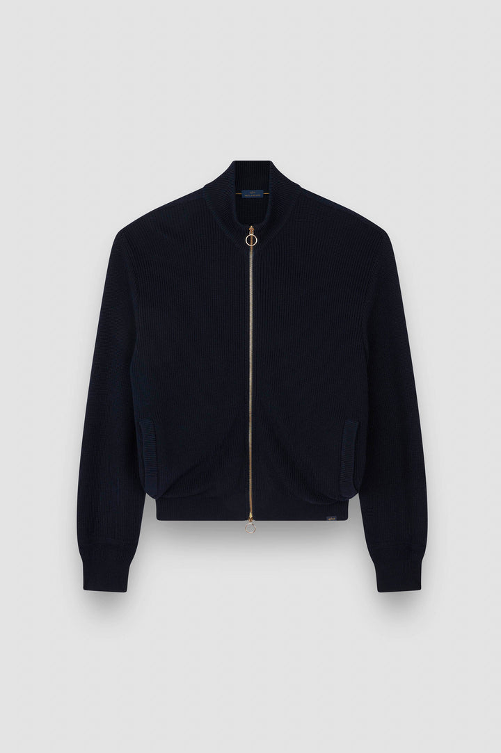 Paul & Shark Tech Wool Cardigan | Navy