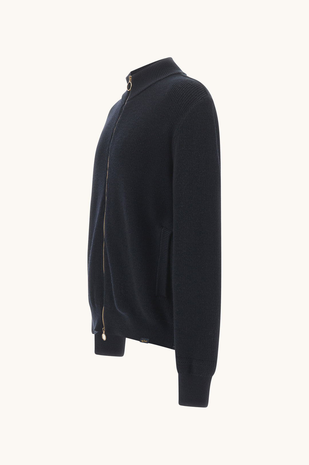 Paul &amp; Shark Zip-up Cardigan in Tech Wool | Navy