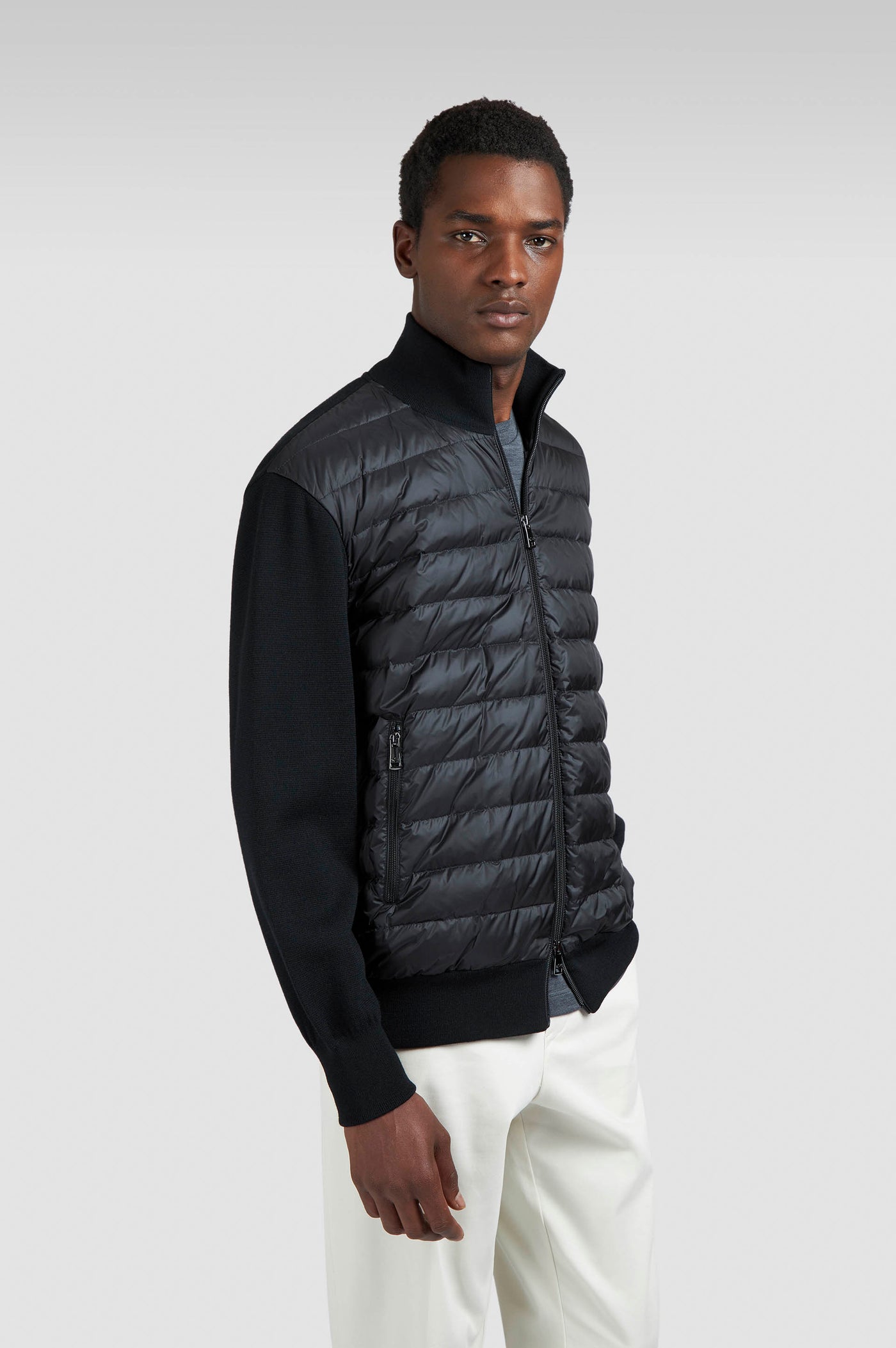 Paul & Shark Ultralight Down Tech Wool Hybrid Jacket | Black