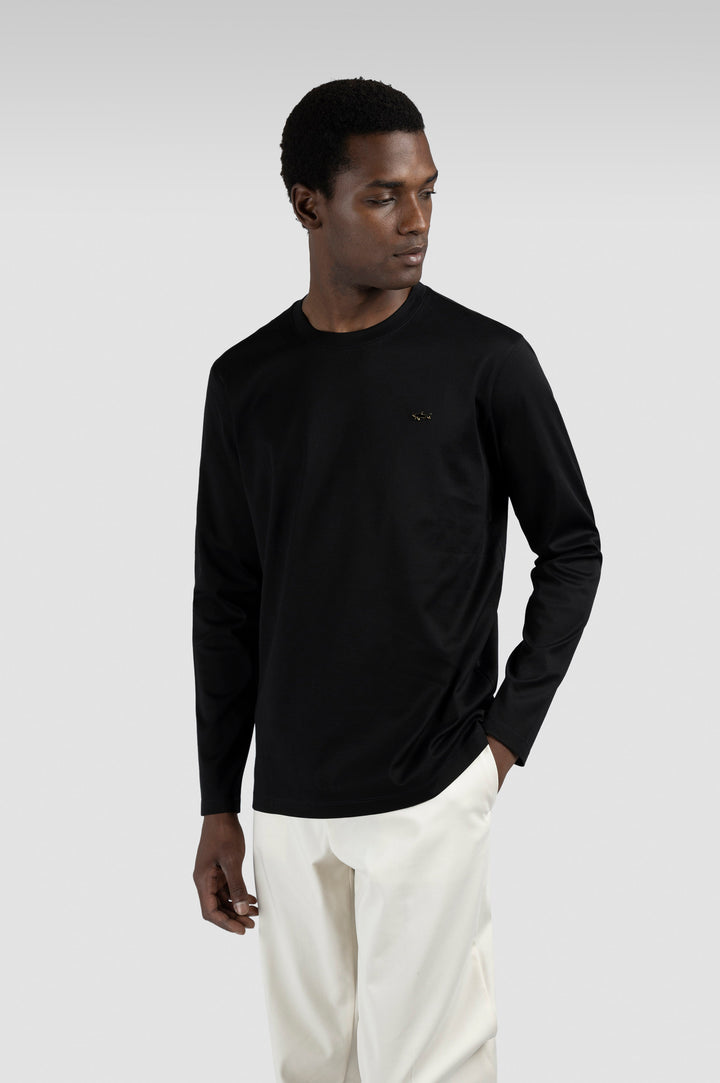 Paul &amp; Shark Aqua Touch Long Sleeve T-shirt | Black