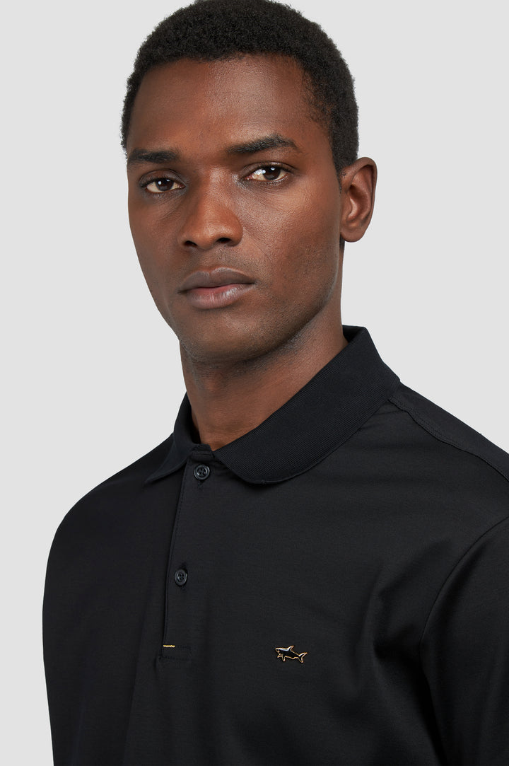 Paul &amp; Shark Aqua Touch Cotton Polo | Black