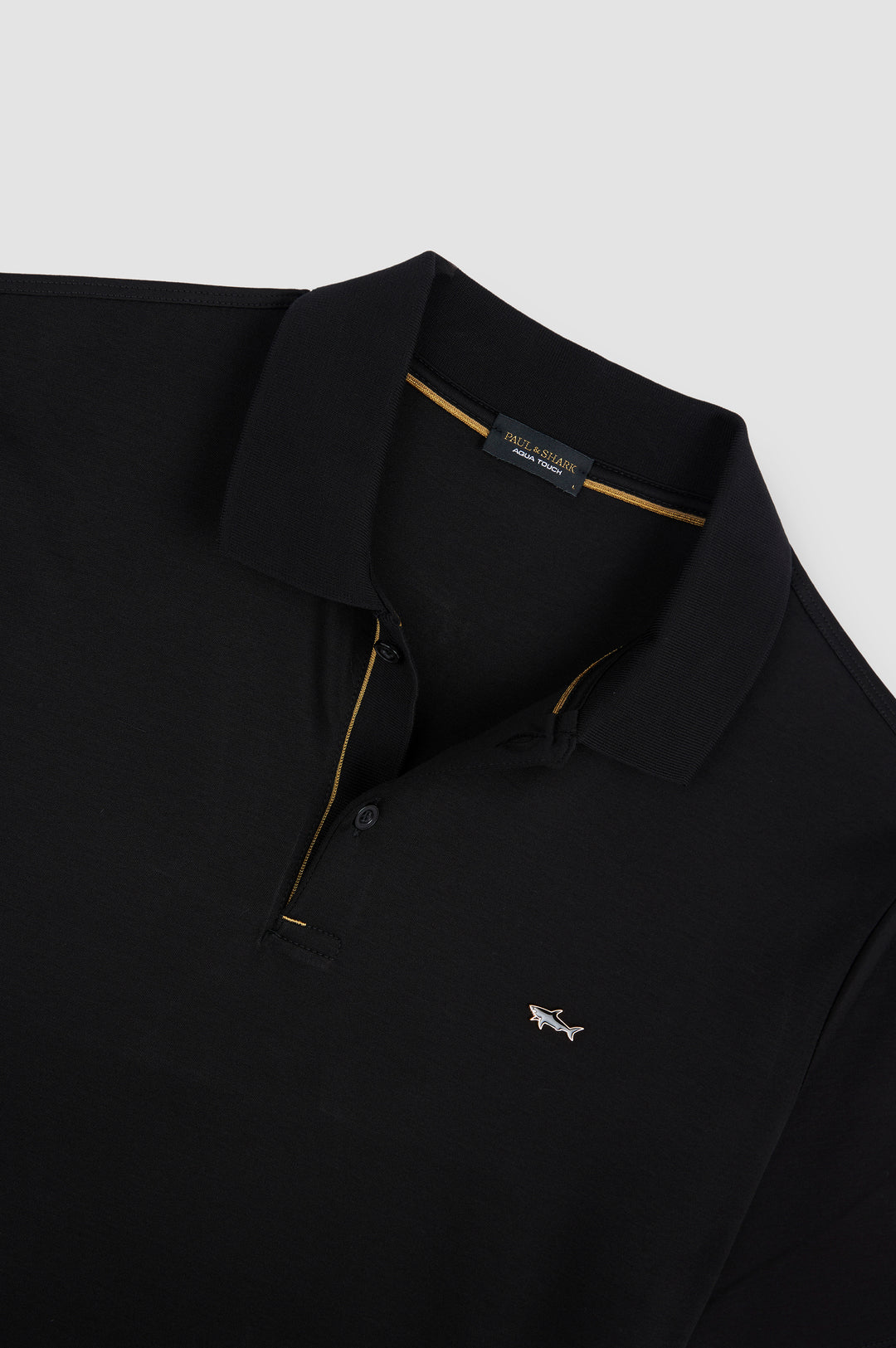 Paul &amp; Shark Aqua Touch Cotton Polo | Black