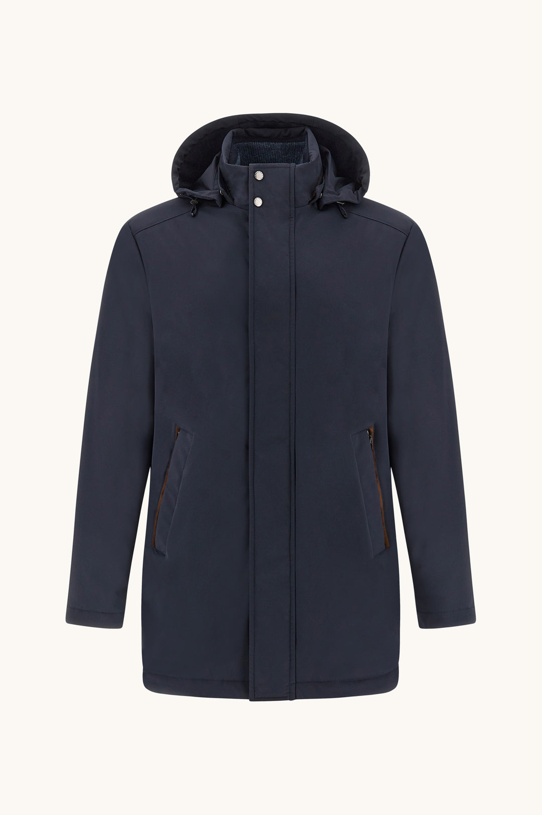 Paul &amp; Shark Typhoon RE 4X4 Stretch Carcoat with Suede Details | Navy