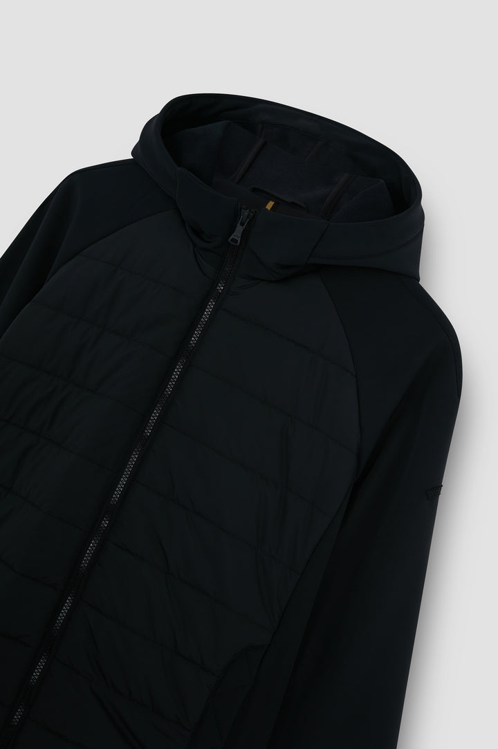 Paul & Shark Re-shark shell Hybrid Jacket with Moon Badge | Black