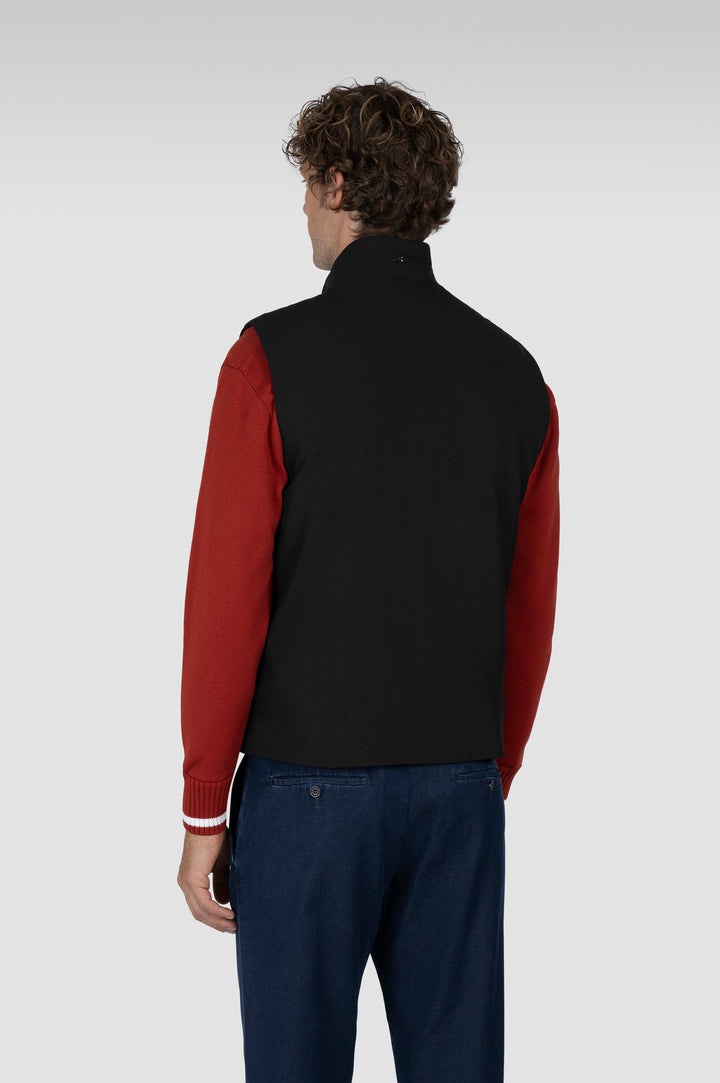 Paul &amp; Shark Dynamic Vest in Technical Fabric | Black