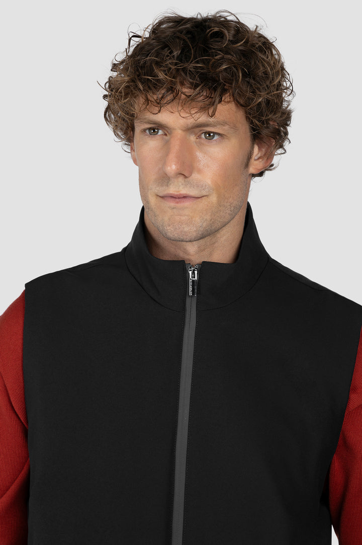 Paul &amp; Shark Dynamic Vest in Technical Fabric | Black