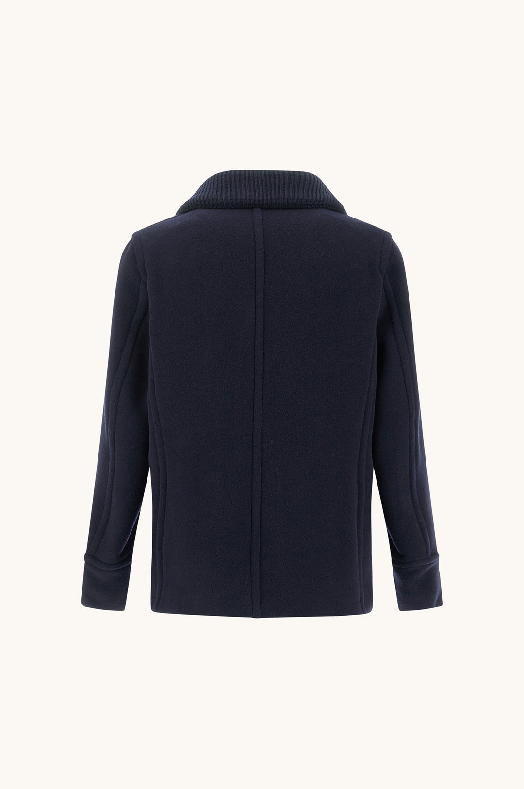 Paul &amp; Shark True Peacoat in Wool and Cashmere | Navy