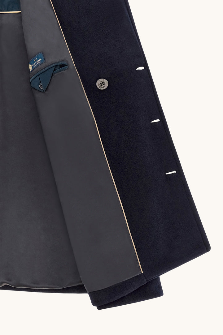 Paul &amp; Shark True Peacoat in Wool and Cashmere | Navy