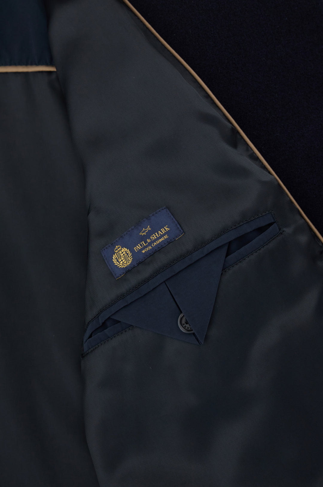 Paul &amp; Shark True Peacoat in Wool and Cashmere | Navy