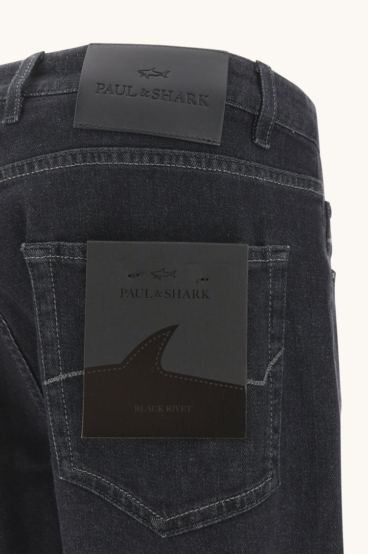 Paul &amp; Shark Jeans Varese Black Rivet | Charcoal