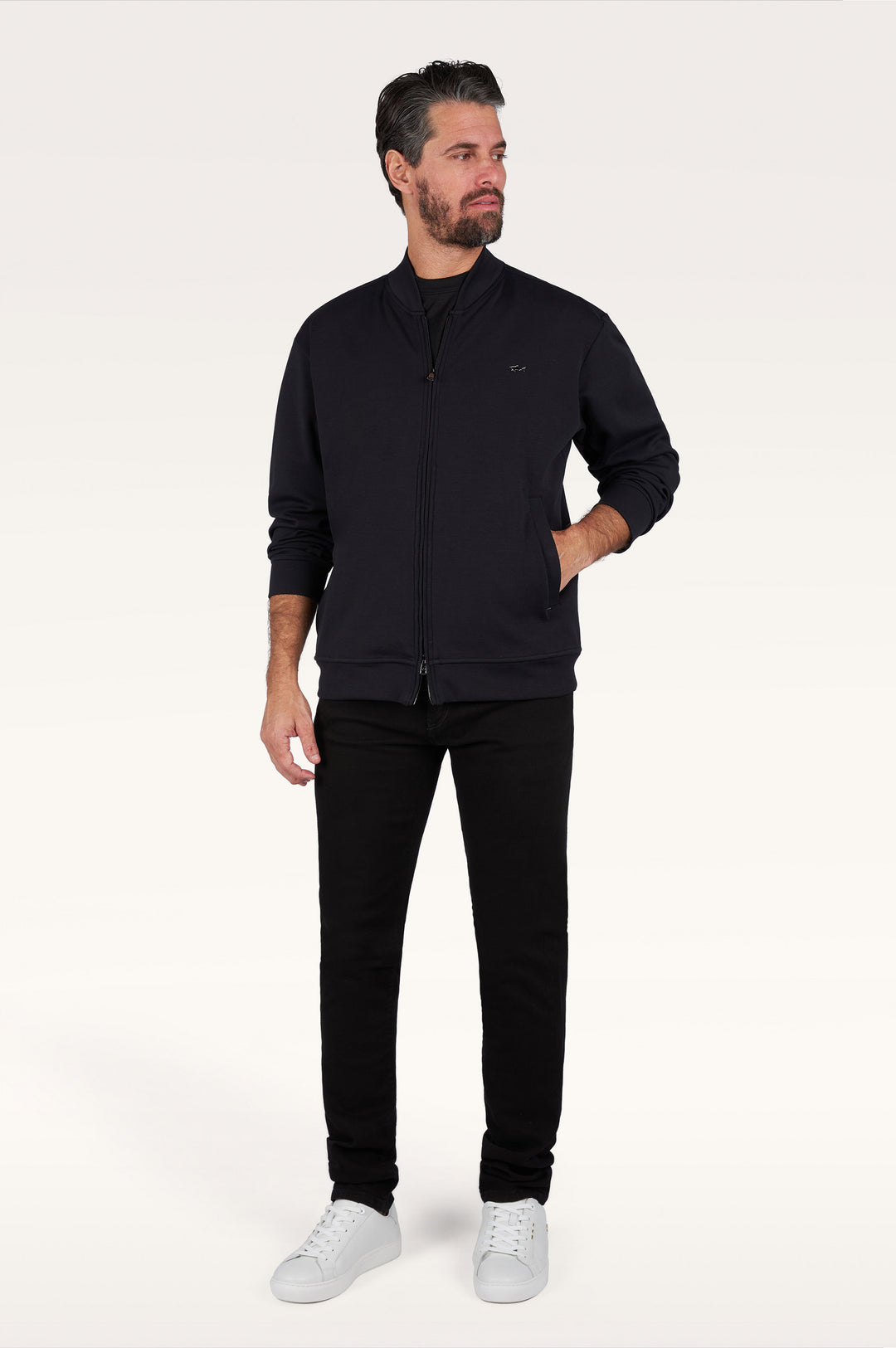 Paul & Shark Black Rivet Organic Stretch Denim | Black