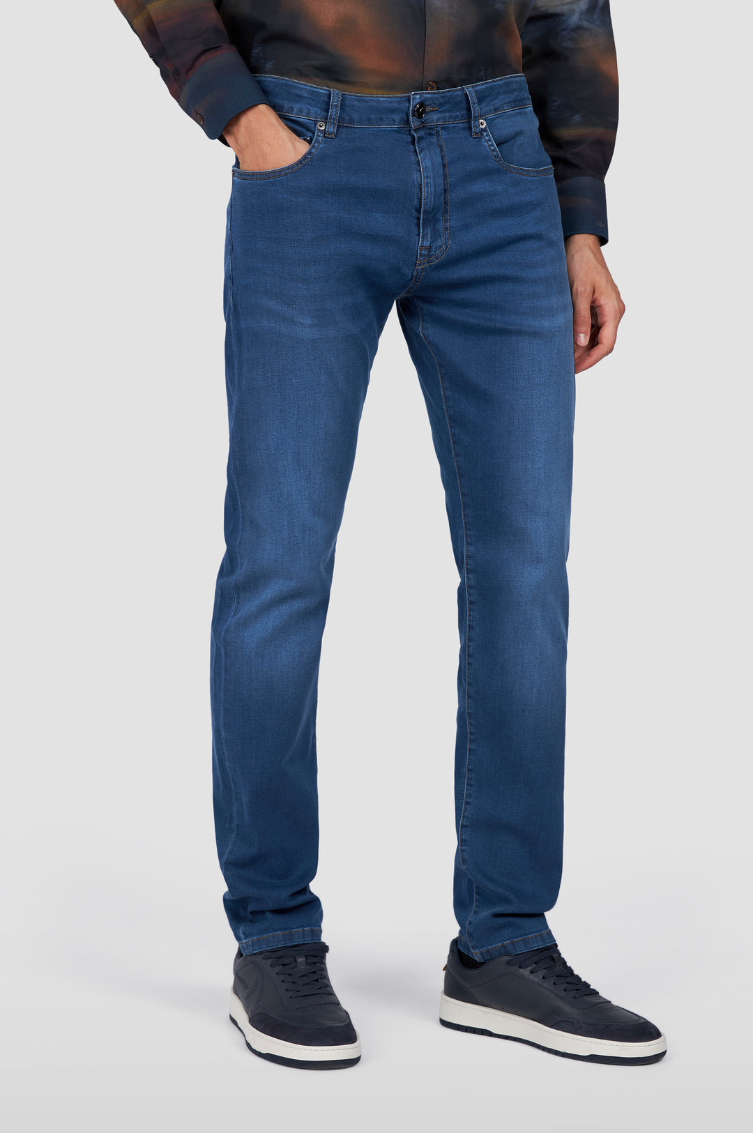Paul & Shark Giza Cotton Stretch Denim | Navy