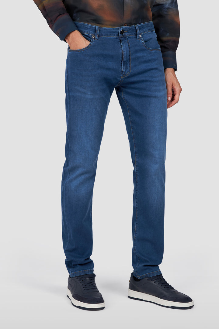 Paul & Shark Giza Cotton Stretch Denim | Navy