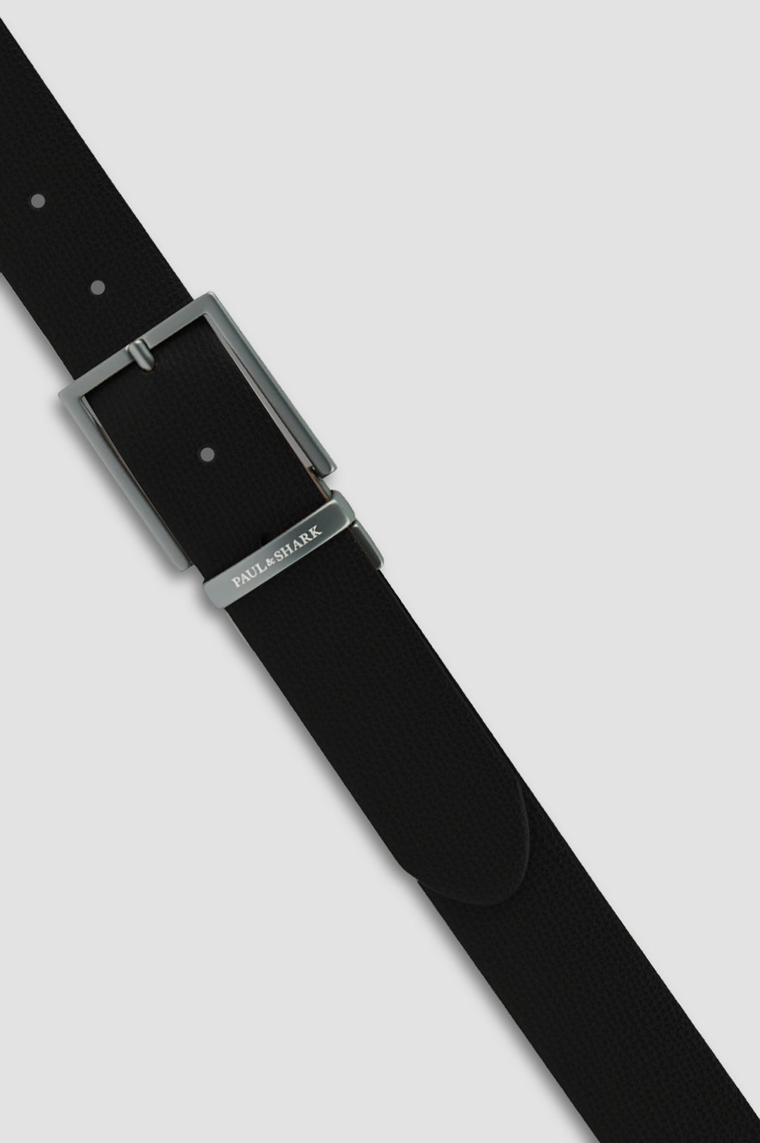 Paul &amp; Shark Smooth Grained Leather Reversible Belt | Black/Brown