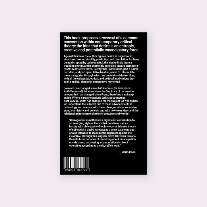 Retrograde Prometheus — back cover