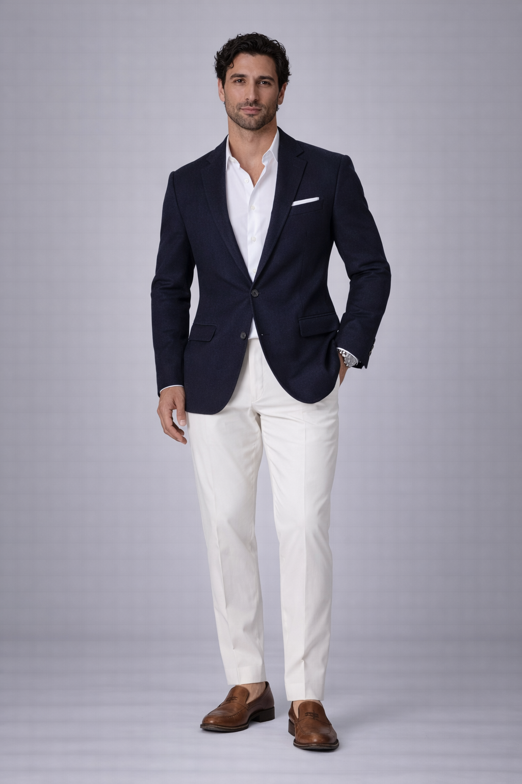 Lindbergh Blazer in NAVY – product view