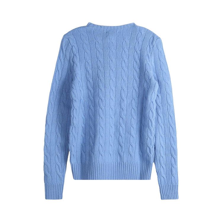 Ralph Lauren Cable Wool-Cashmere Crewneck Jumper | Litchfield Blue