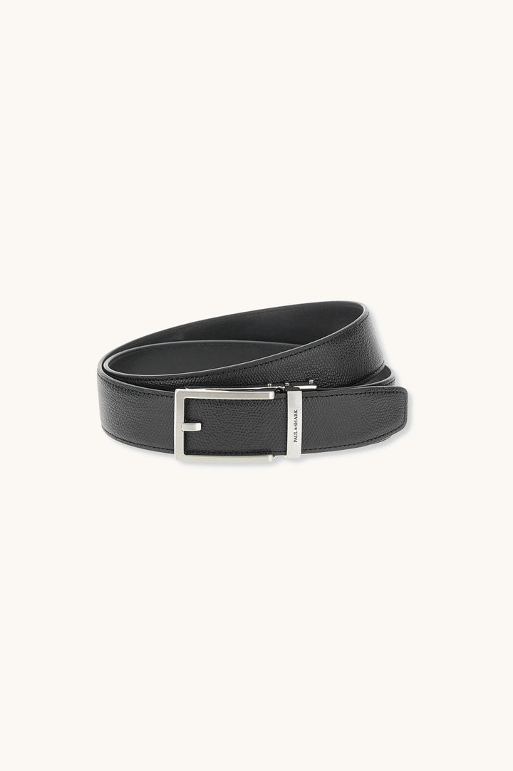 Paul &amp; Shark Leather Tank Belt | Black