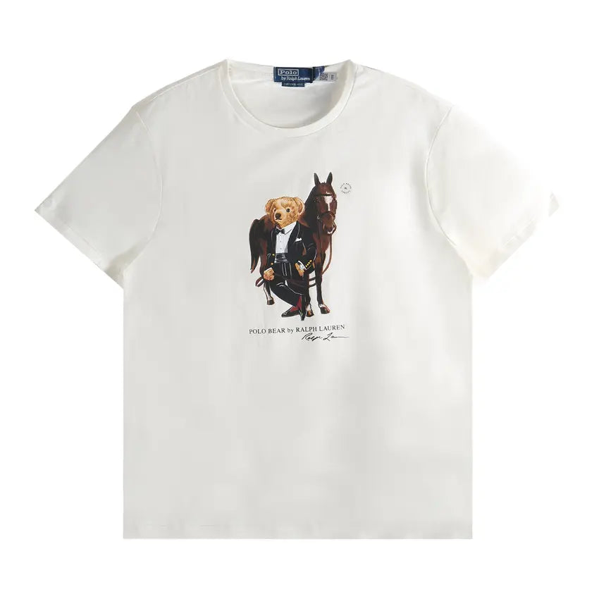Ralph Lauren Bear and Pony T-Shirt | Deckwash White