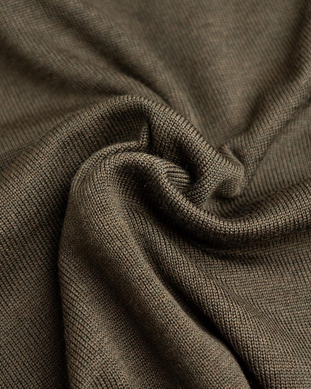 Paul & Shark Typhoon Re4x4 Soft Cool Touch Wool Crewneck | Olive