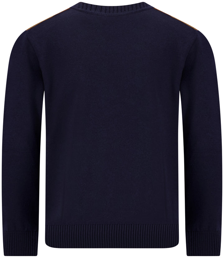 Paul & Shark Velvet Soft Cool Touch Wool Crewneck | Navy