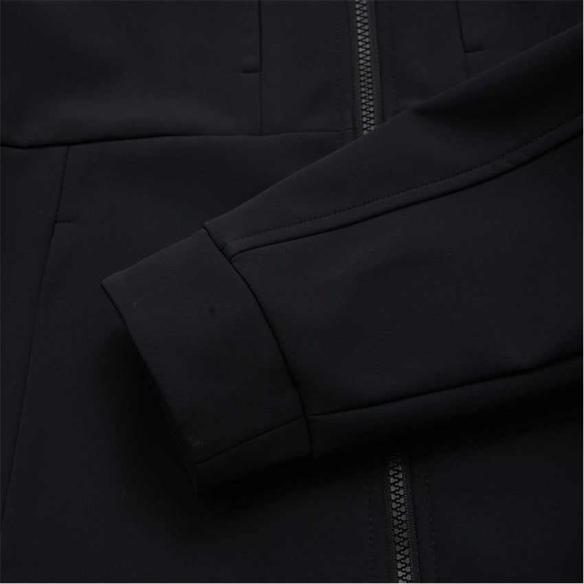 Paul & Shark Re-shark shell Save the Sea Jacket with Moon Badge | Black