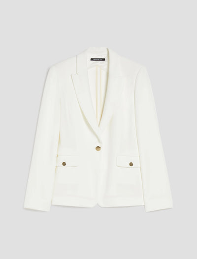 PennyBlack Slim Fit Jersey Blazer | White