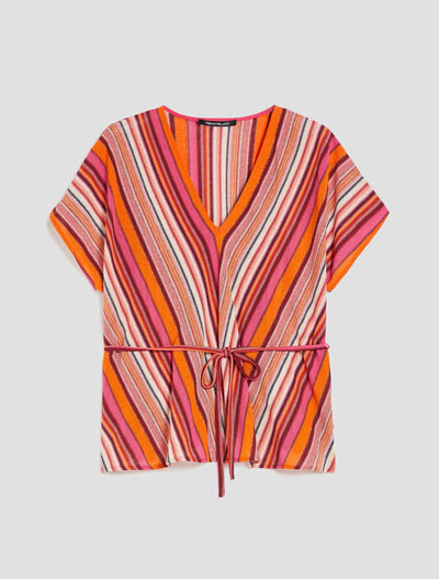 PennyBlack Striped Jersey Tunic | Fuchsia Multi