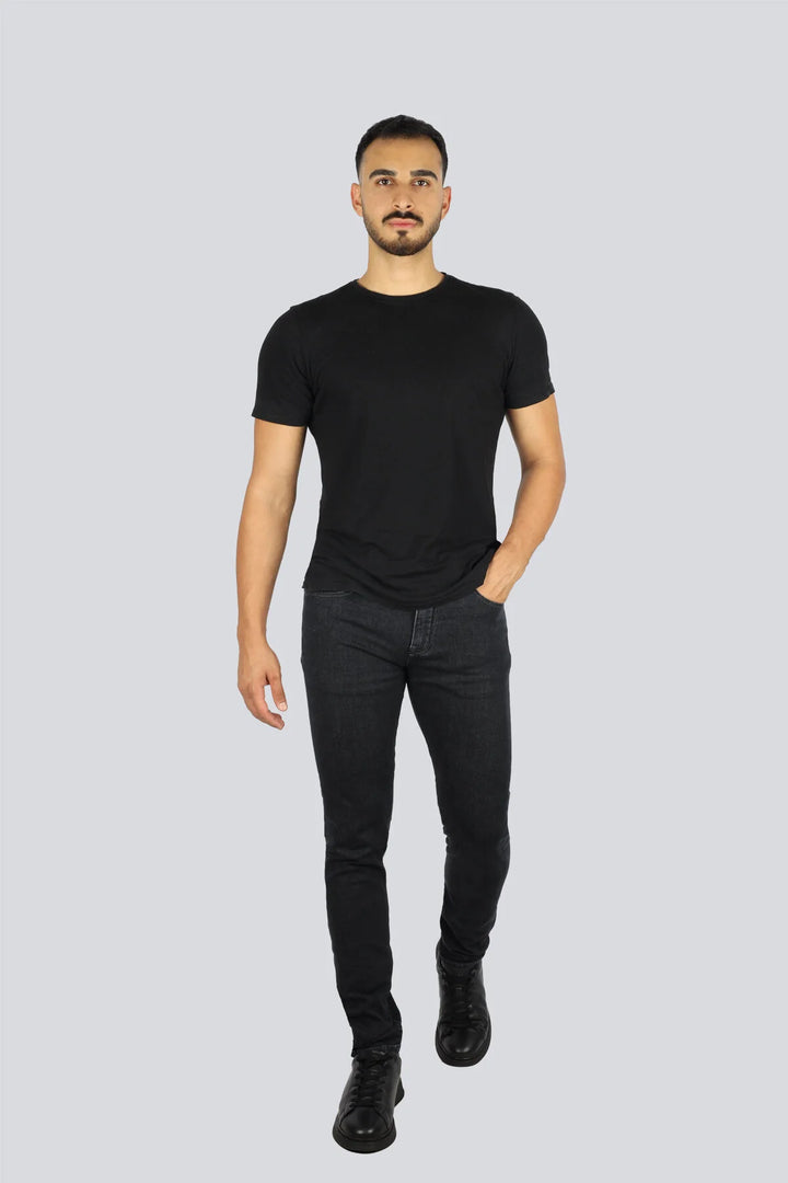 Τζιν Paul & Shark από ελαστικό ντένιμ σε βιολογικό βαμβάκι | Σκούρο γκρι