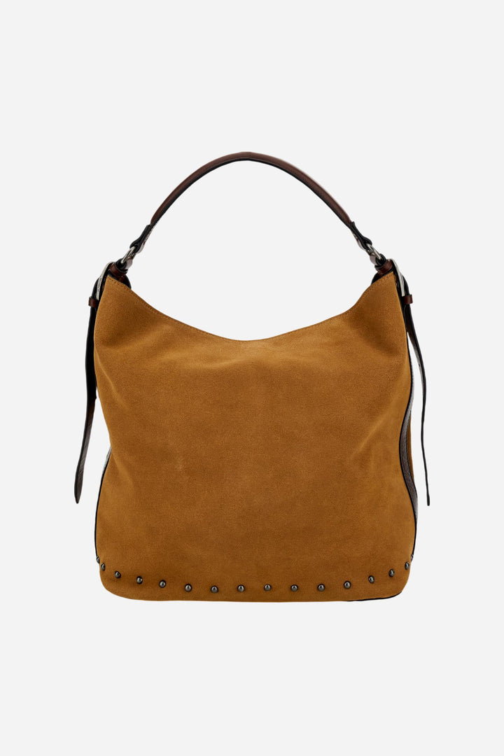 Sac à bandoulière en daim et cuir La Martina | Beige