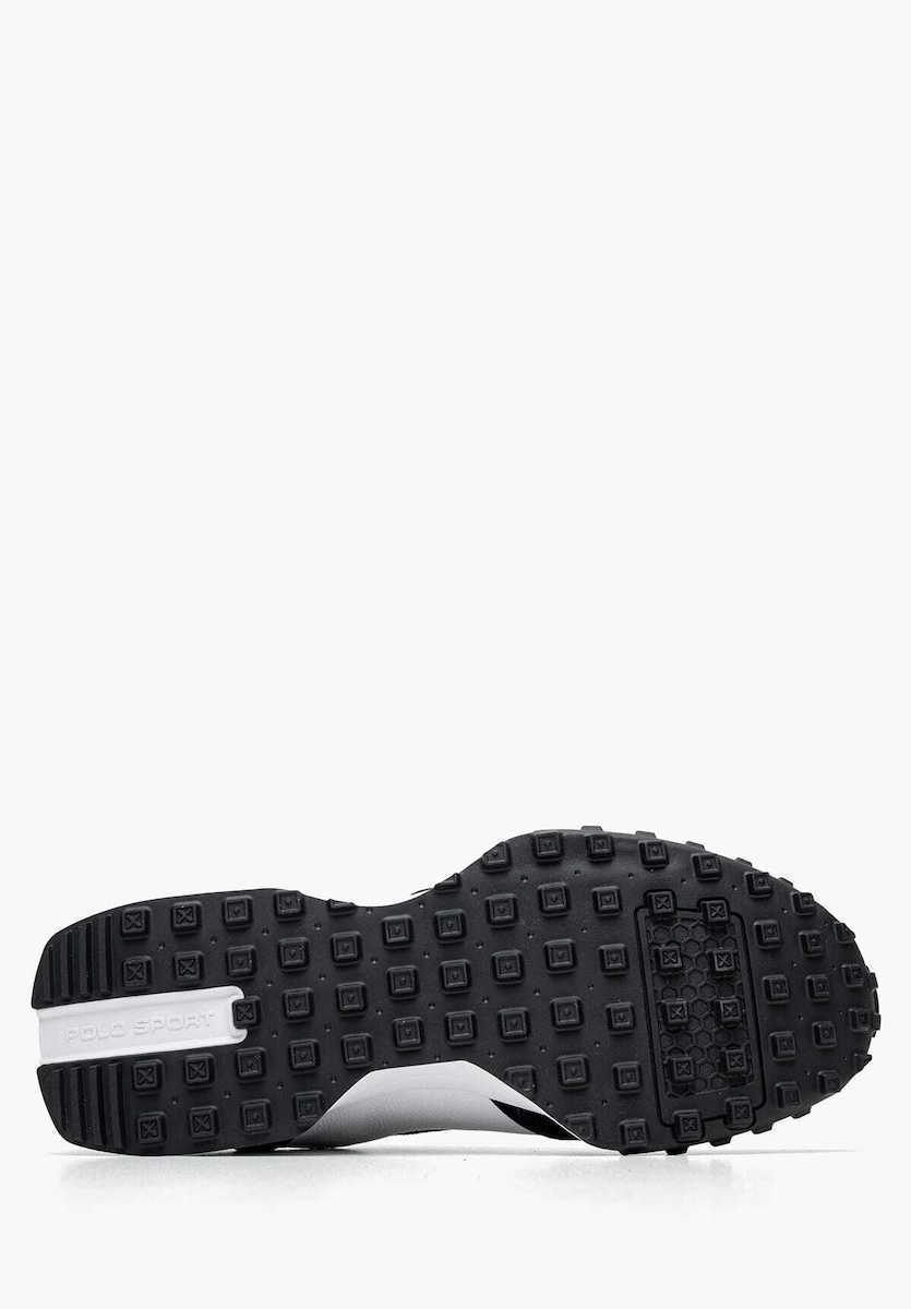 Ralph Lauren Leather and Suede Sneakers | Black/White