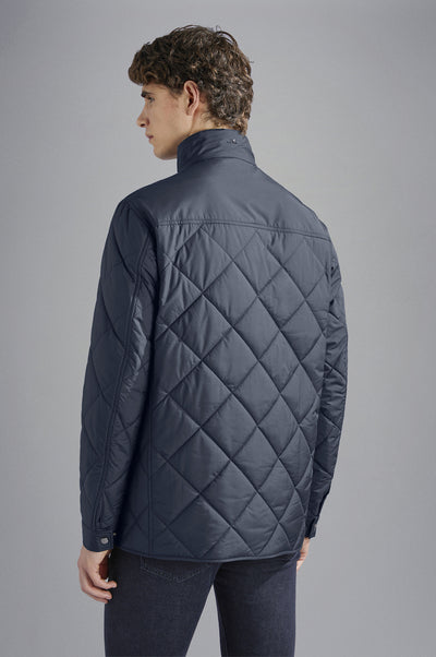 Paul & Shark Save The Sea Quilted Jacket with Alcantara® | Navy
