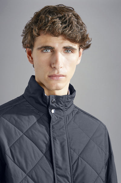 Paul & Shark Save The Sea Quilted Jacket with Alcantara® | Navy