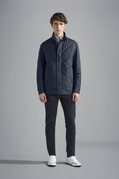 Paul & Shark Save The Sea Quilted Jacket with Alcantara® | Navy